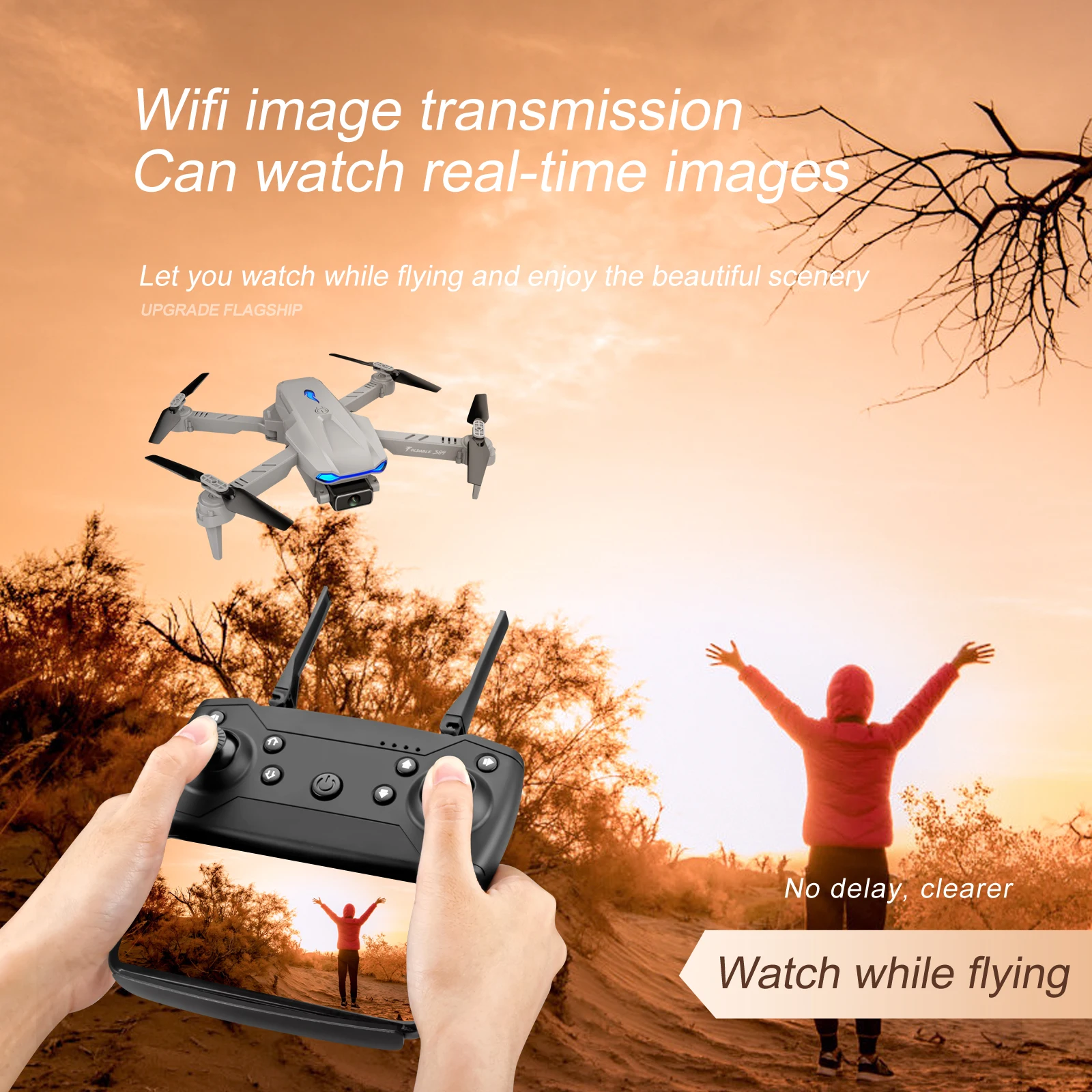 

HOT 1800mAH Modular Battery 2.4G 4K FPV S89 Folding Done HD Aerial Photography RC Four Axis Aircraft Gift