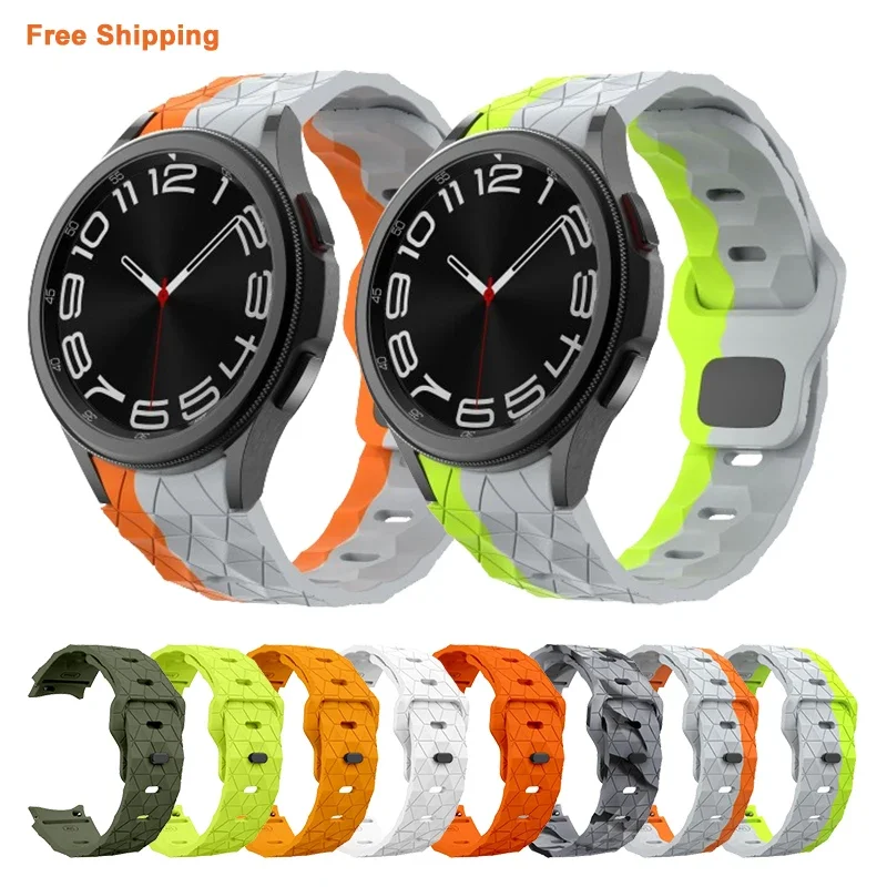 Cinturino In Silicone Per Samsung Galaxy Watch 6 Classic 47Mm 43Mm/4 Classic 46Mm 42Mm Bracciale Galaxy Watch 5/5Pro 45Mm/4/6 40Mm 44Mm