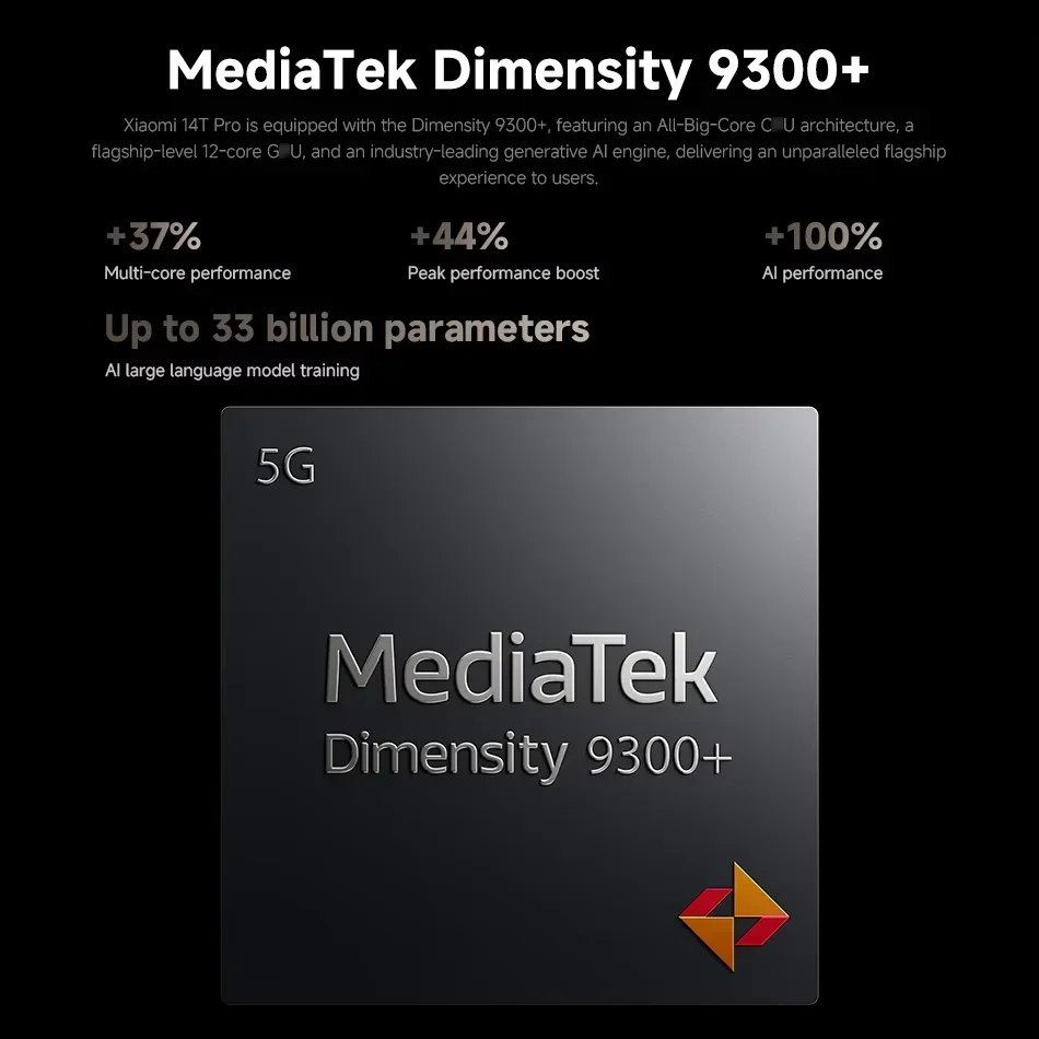Global Version Xiaomi 14T Pro 5G Global Version 50MP Leica Camera MediaTek Dimensity 9300+ 6.67'' 144Hz AMOLED 120W HyperCharge 2