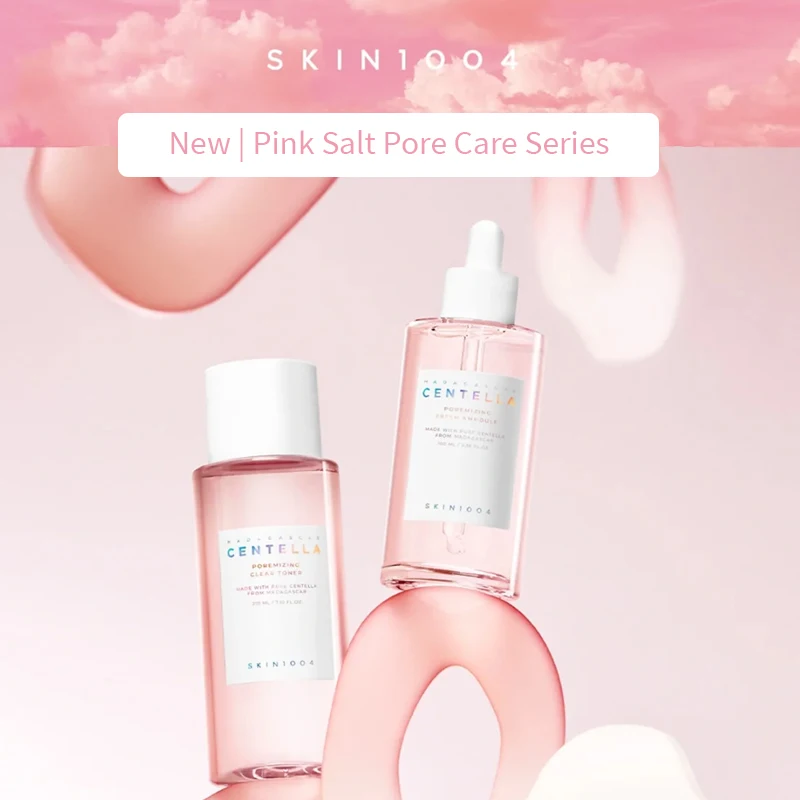 Centella Pink Salt Clear Toner Deep Foam Cleanser Face Serum and Moisturiser Cream Daily Skincare Original beauty Products Set