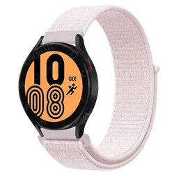 Breathable Nylon Sport Loop Band - 20mm/22mm Strap - 22 mm watch band (17 Pearl powder)