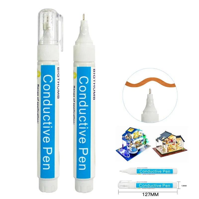 Circuit Repair Conductive Paint Pen Children Education Physics Teaching Circuit Design Strong Adhesion Paint Silver Paste Pen