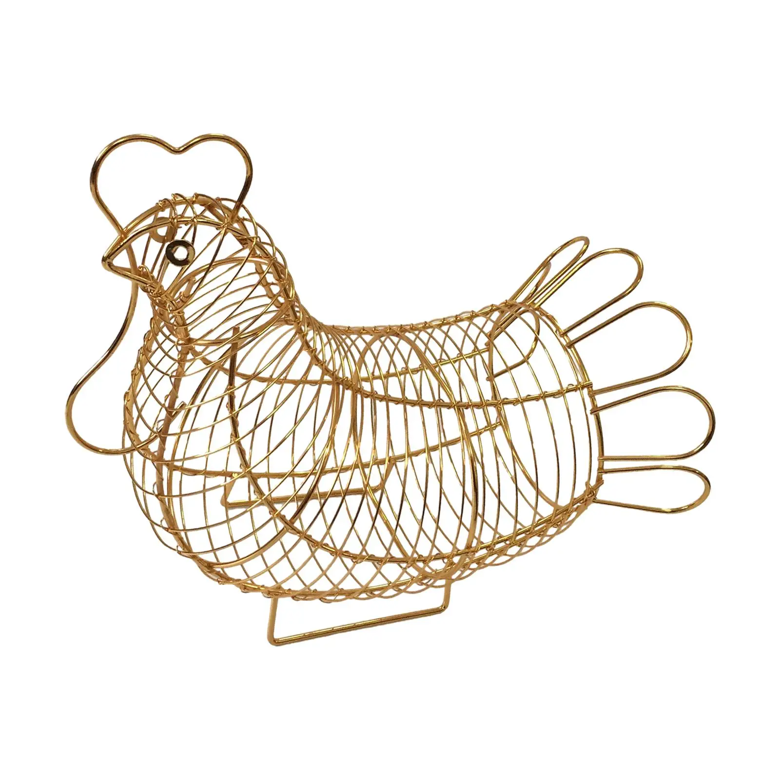 

Металлическая корзина для яиц, портативный органайзер для кухни, декор в деревенском стиле, в форме курицы для ресторана, фермы, столешница, Пасхальная сборка