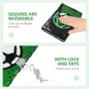 NEW Notebook Reversible Football Pattern Notebook with Lock and Keys Diary Journal Travel Notebook Diary for Kids and Adults 5
