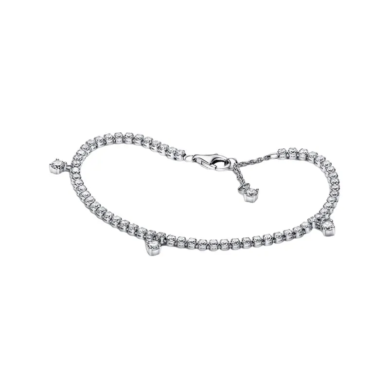 

Браслеты женские из ниток с фианитами и застежкой-лобстером