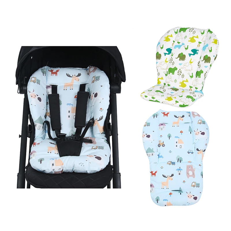 Baby Kids Highchair Cushion Pad Mat Booster Seats Cushion Pad Mat Feeding Chair Cushions Pad Stroller Cushion Mat Cotton 3