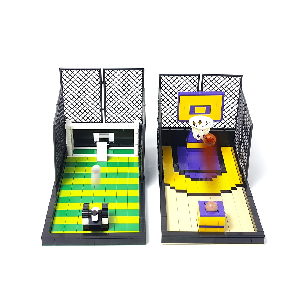 MOC Basketball & Football Building Blocks Game Set - Table Game Toy Gift for Christmas Party Leisure Entertainment Competition 3