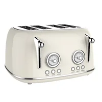 New style 4 slice manual toaster with control cancel button bread toaster 2