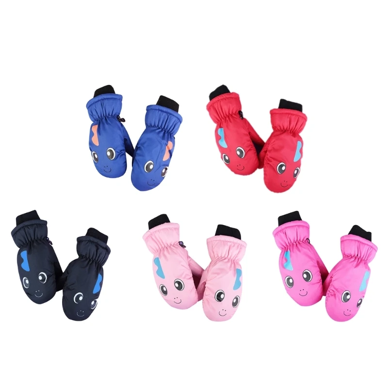 

Children Snowboarding Gloves Outdoor Cycling Gloves Winter Warm Cartoon Gloves