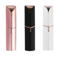 Portable Mini Electric Epilator Lipstick Shape Safe Painless Women Shaver Body Facial Bikini Underarm Hair Removal Shaving Tool 2
