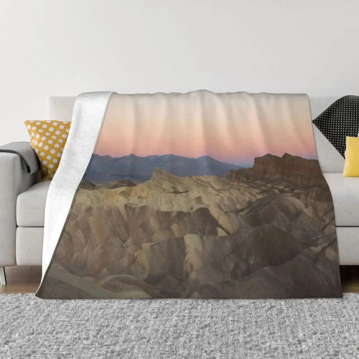 

Zabriskie Point Sunrise Throw Blanket Thermal for babies Flannels blankets and throws Blankets