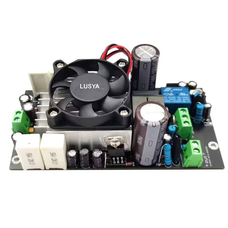 새로운 1000W 기존 IRS2092 칩 클래스 D 서브우퍼 전체 주파수 디지털 전력 증폭기 보드 + 스피커 보호 릴레이