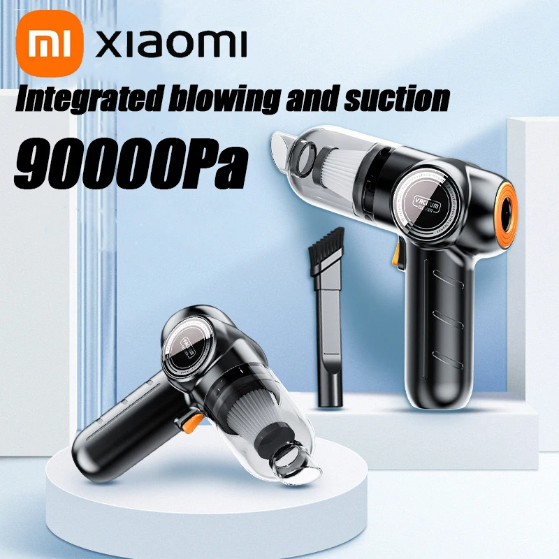 

New Xiaomi Wireless Vacuum Cleaner Type-C Charging Handheld Vacuum Cleaner 120W 90000Pa 3000mAh Lightweight for Vehicle Cleaning