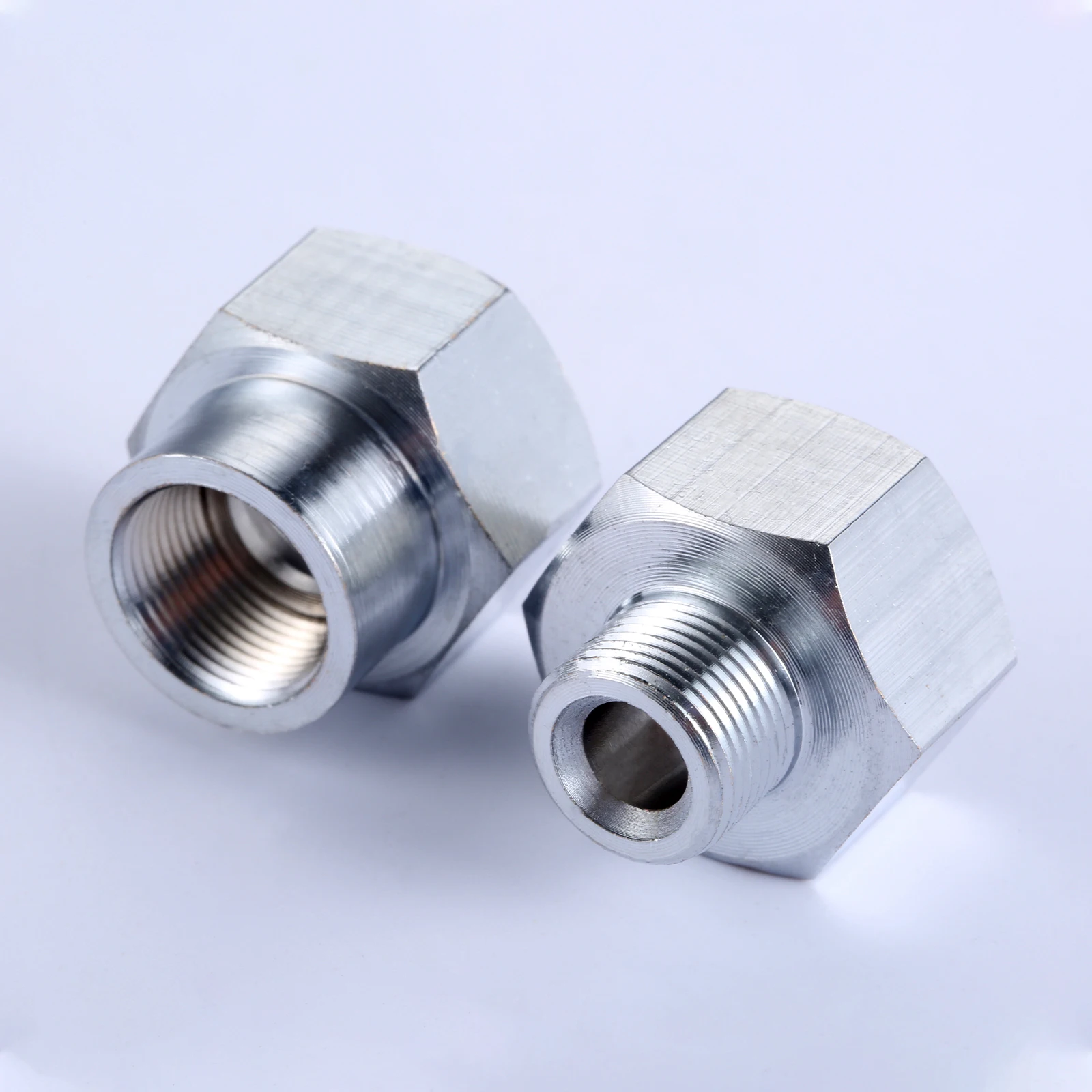 1PC M14x1.5mm Female to 1/8" BSPT Male Reducer Bushing Pipe Fi 1PC M20x1.5mm 1PC M14x1.5mm Female to 1/4" NPT Male Reducer Bushing Pipe Fit