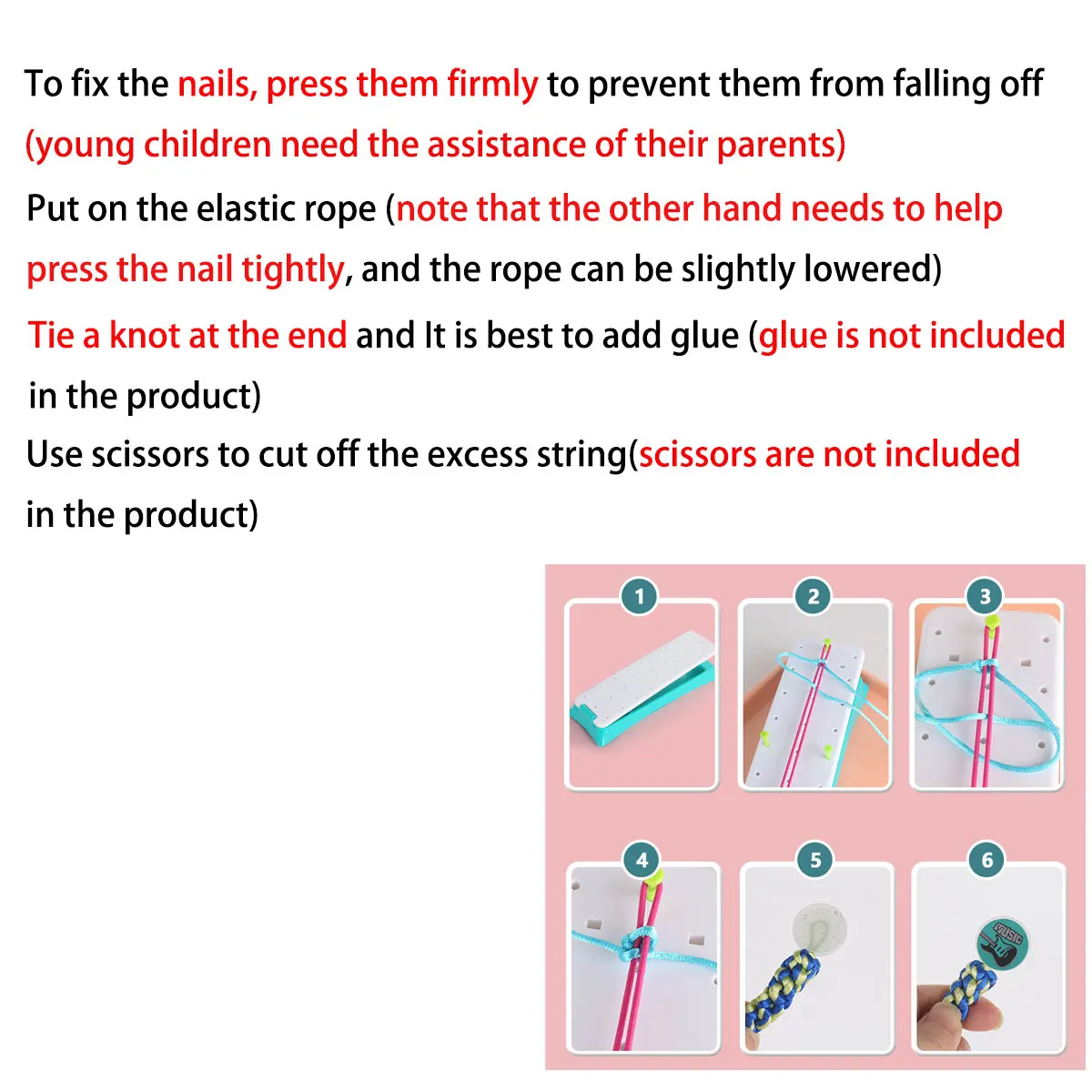 Friendship Bracelet Making Kit DIY Handmade Toys Craft Set for Girls