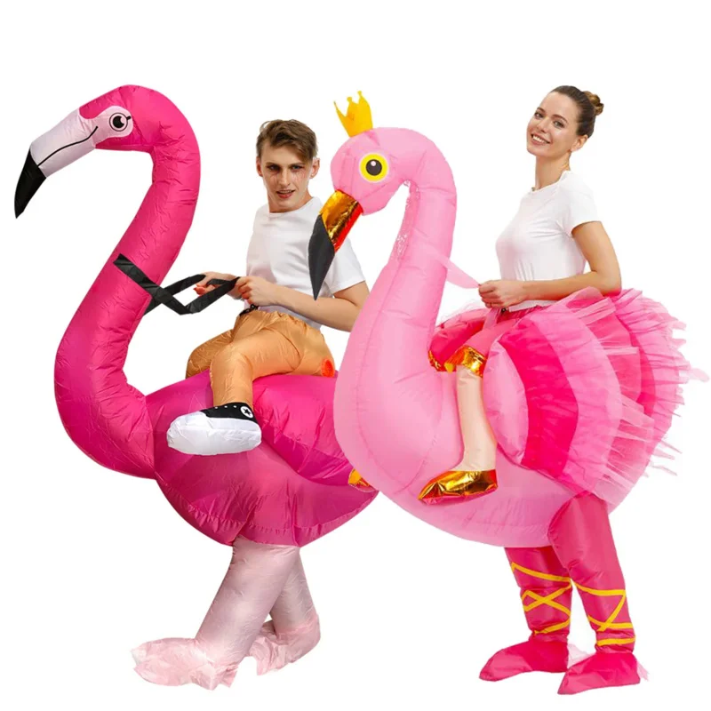 

Взрослые костюмы для косплея с фламинго, костюм на Хэллоуин для мужчин и женщин, Забавный аниме талисман, Disfraz, подарки на день рождения