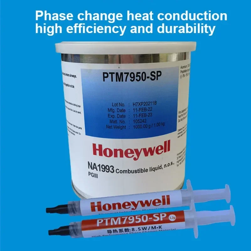 Honeywell-pasta Térmica de Silicone para Laptop Cpu Placa Gráfica Gpu Mudança de Fase Dissipação de Calor Condutora Ptm7950 7958sp - Imagem 6