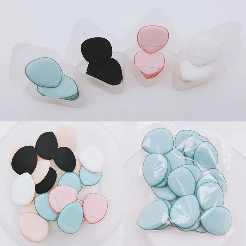 

Mini Size Fingertip Puff Professional Concealer Foundation Makeup Sponge Cosmetic Powder Puff Dry Wet Easy Use Mini Makeup Tool