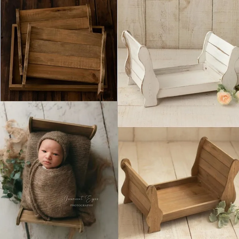 newborn-photography-props-small-bed-one-hundred-days-wooden-auxiliary-photography-props-do-old-baby-crib-for-studio