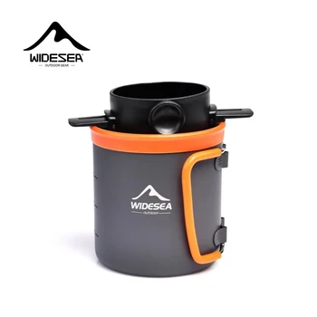 Widesea Camping Coffee Cookware Set – Portable Outdoor Cooking Kit with Coffee Cup & Tableware 1