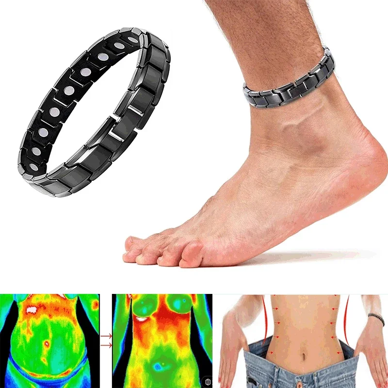 Arthritis Pain Relief Energy Jewelry Health Care Magnetic Ankle Bracelet Weight Loss Anti-Fatigue Therapy Ankle for Men Women