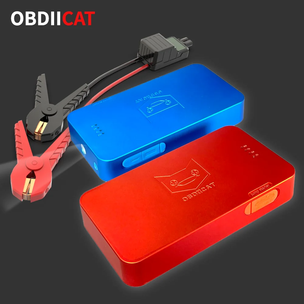 Obdiicat-D16 Car Booster Jump Starter 12V 1000A Dispositivo Di Avviamento Car Jump Starter Power Bank 12V Auto Car Battery Booster Charger