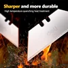 Deli Special Knife Blades Steel Material Utility Knife Trapezoid Blades Replacement DIY Art Craft Cutter Tool Blades 10/30/50Pcs 5