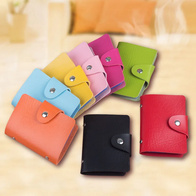 PU Leather Card Case for Men Women