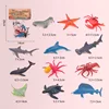12PCS Miniature Lion Shark Horse Dinosaur Animals Model Set Action Figures Figurine Zoo Cute Education Kids Toy Gift 6