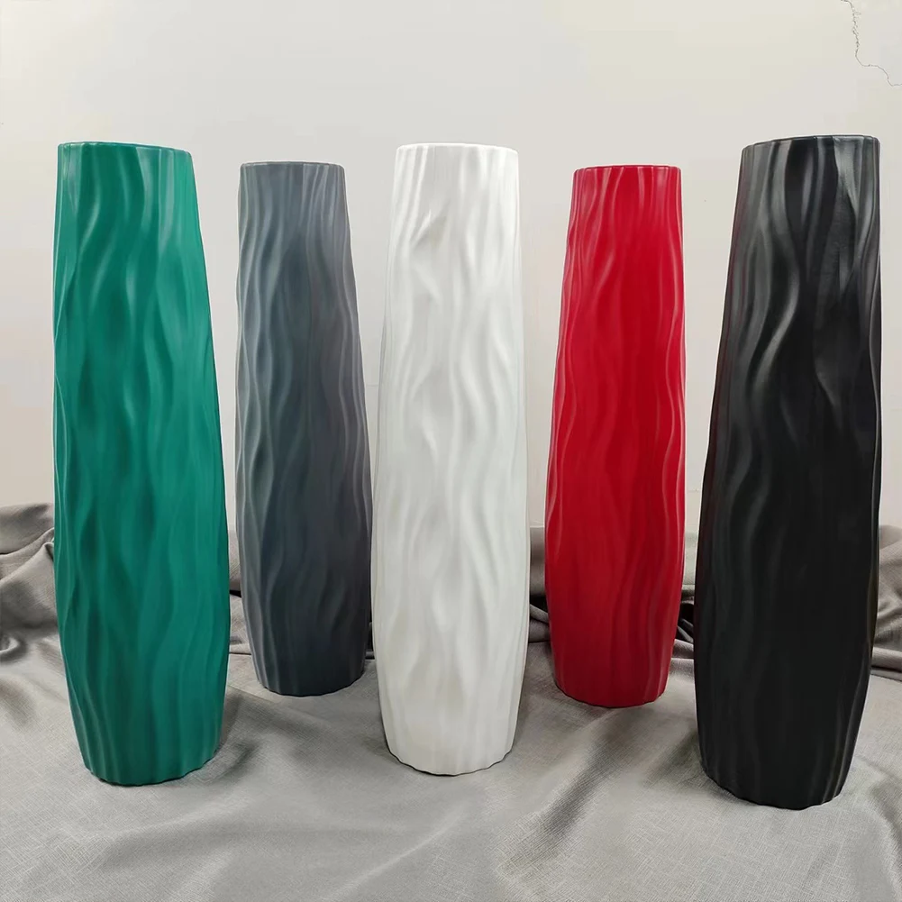 Large Floor Vase Decorative Vase Textured Floor Standing Vase Modern Tall Vase for Home Living Room