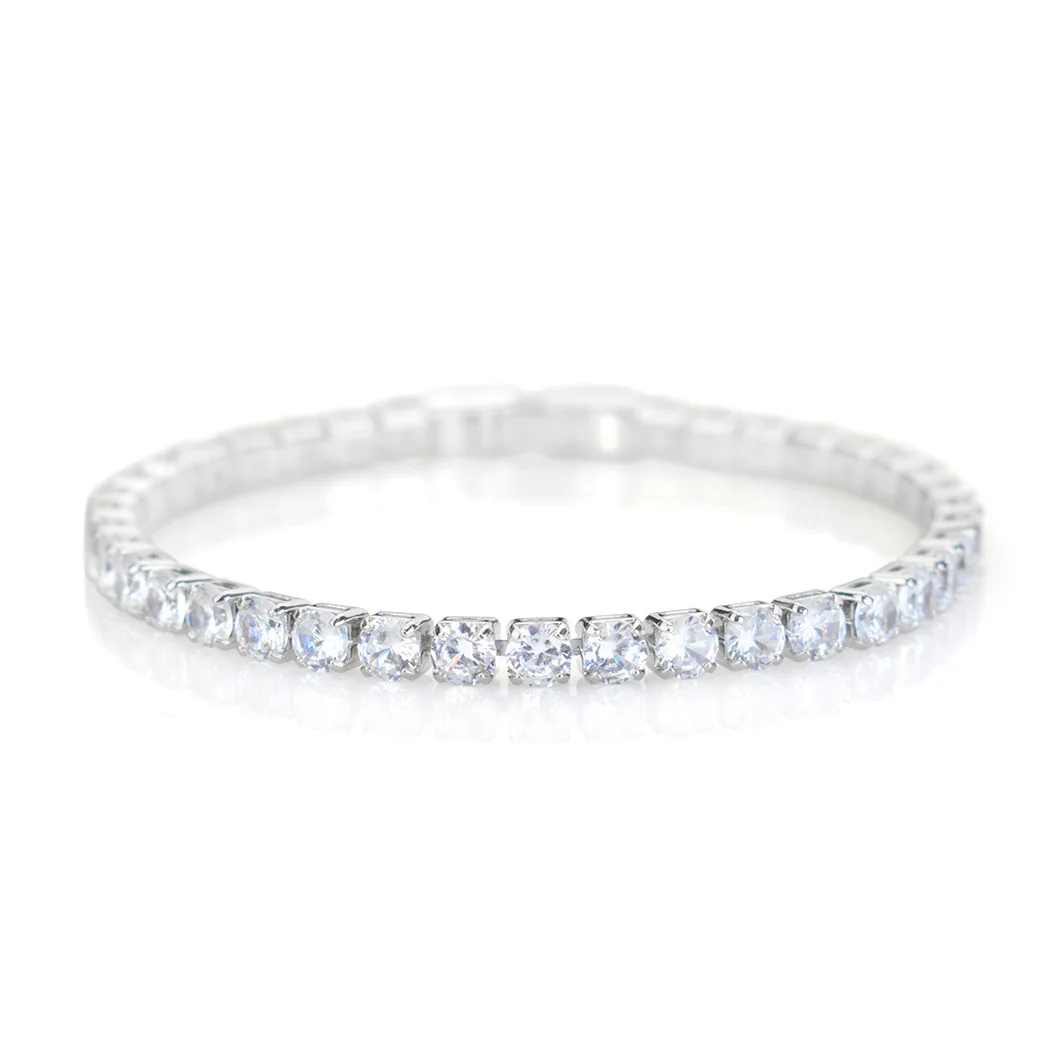 

Luxury Gold Plated Cubic Zirconia Diamond Moissanite Tennis Bracelet