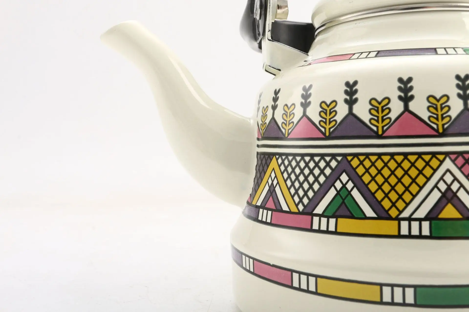 New Upgraded Thickened Enamel Ancient Bell Jug Enamel Boiling Kettle Cold Water Kettle Household Tea Set Milk Coffee Red Blue