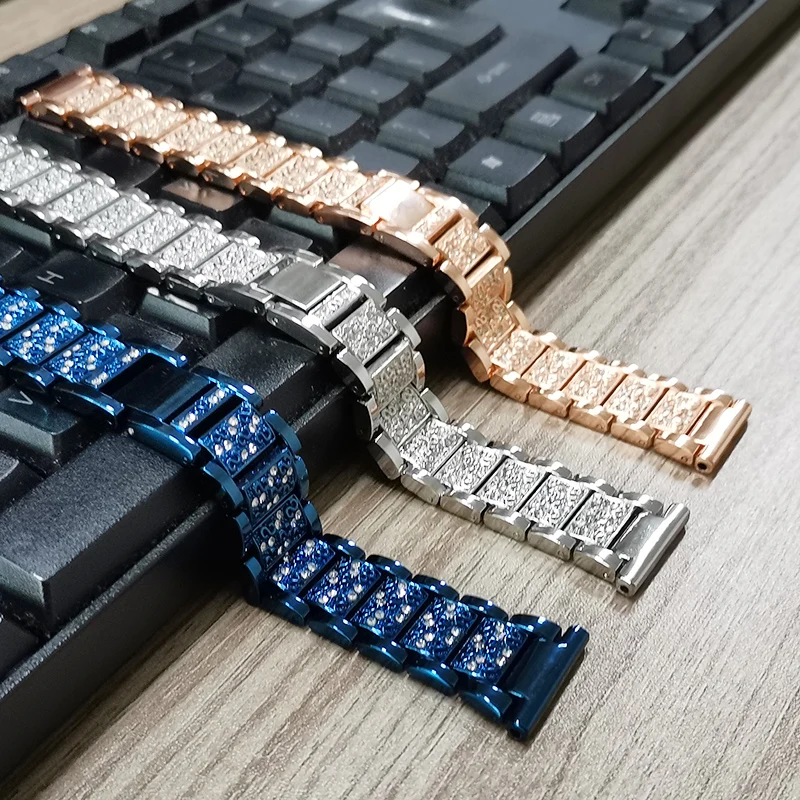 Premium Stainless Steel Watchband - Elegant Adjustable Strap