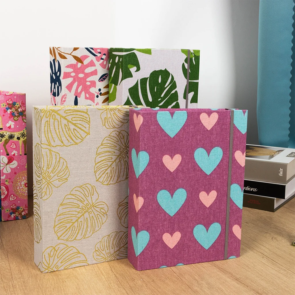 Album photo imprimé en lin, 200 pochettes 4×6 pouces, album souvenir pour mariage, bébé, famille et collection d'anniversaires