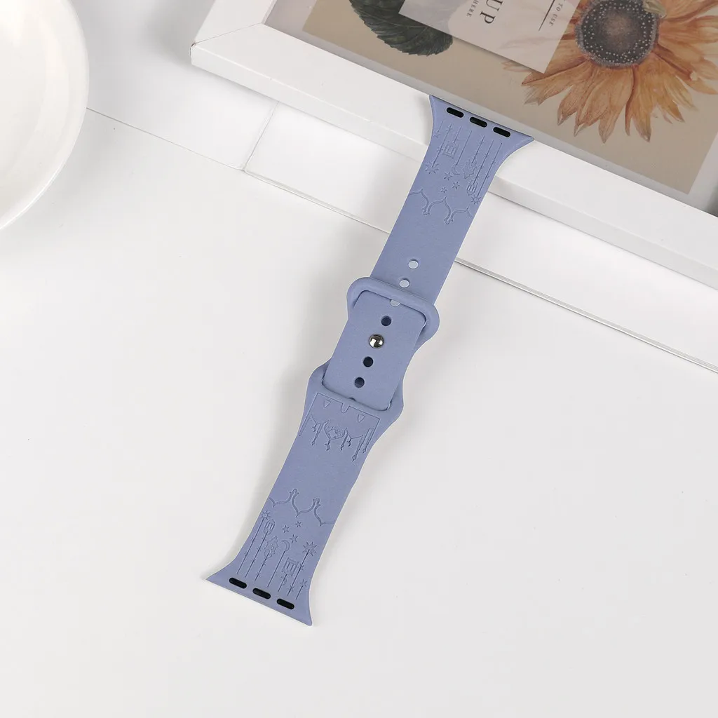 Engraved Watch Band with Stylish Straps