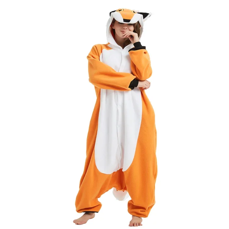 Miniso Winter Adult Animal Kigurumi Fox Dragon Wolf Onesies Party Pajamas Cartoon Costumes Jumpsuits Christmas kigurumi pajamas onesies cosplay pajamas onesies