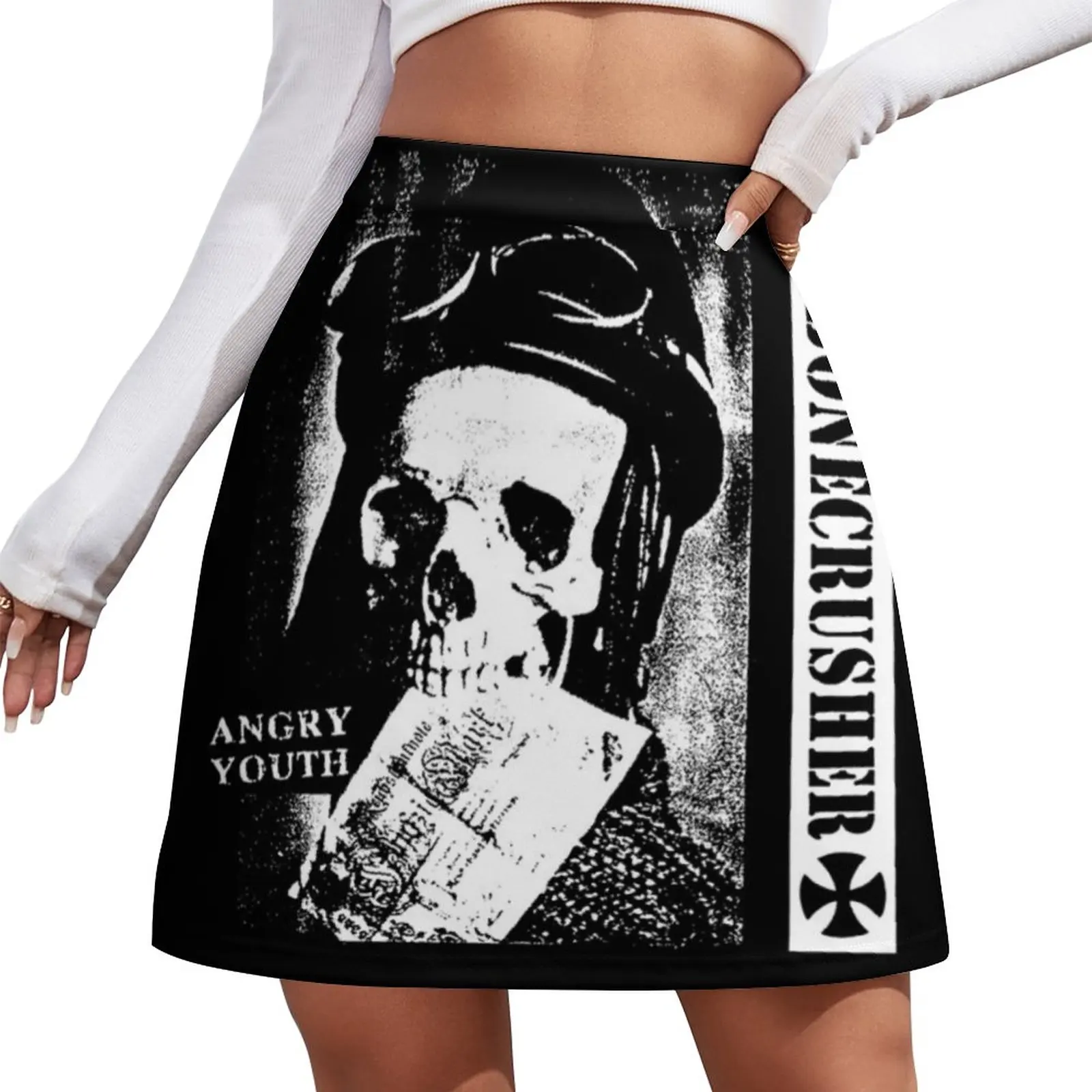 Bonecrusher Angry Youth Mini Skirt Woman short skirt School skirt luxury clothes women summer clothes