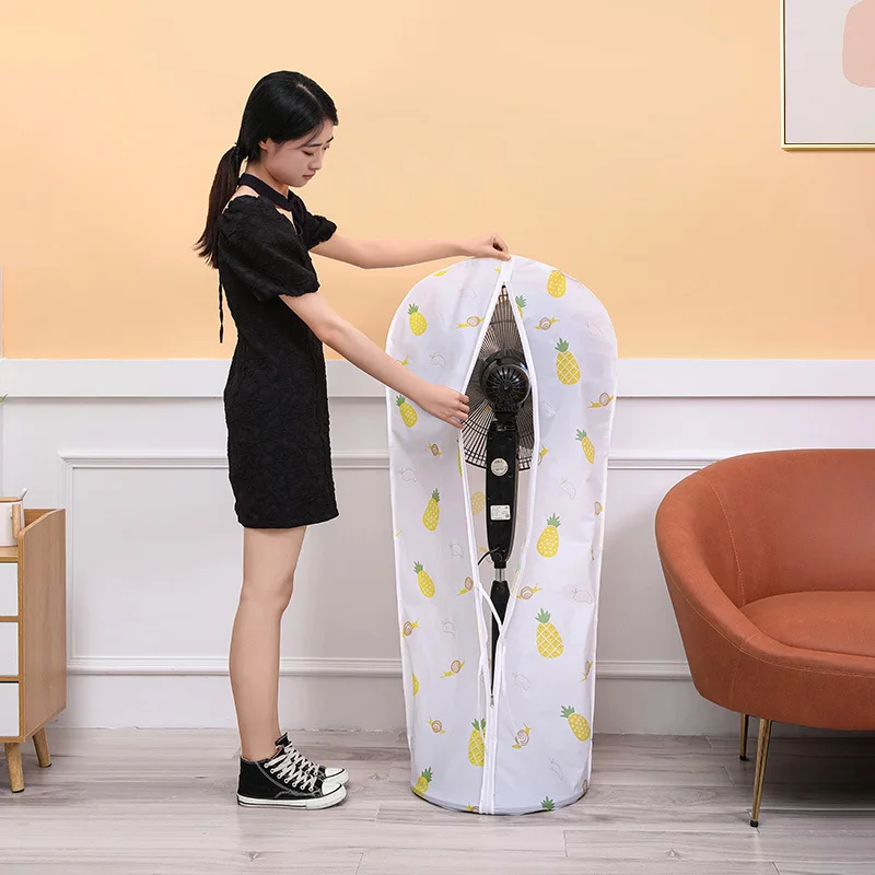 Cartoon Printed Electric Fan Covers Simple Protector Dust-proof Water-proof All-inclusive Fancover Washable Durable Reusable