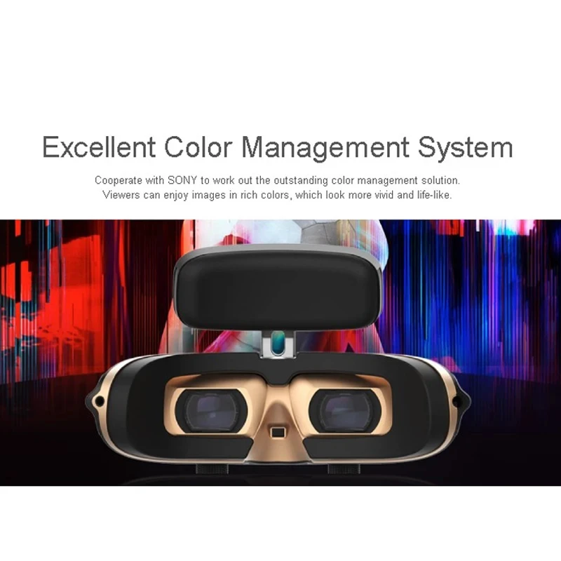 GOOVIS Pro VR Headset 4K Dual OLED Screens – 3D Private Cinema FPV Goggles for Drone Blu-ray & Game Console Compatible HD VR