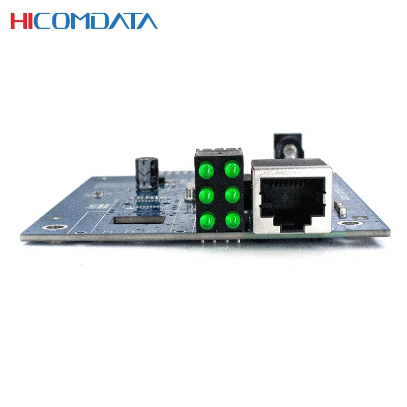 HICOMDATA 1000M Plug-in Media Converter 1 Rj45 1 SFP Gigabit Fiber Optical Equipment Transceiver PCBA with AB Module