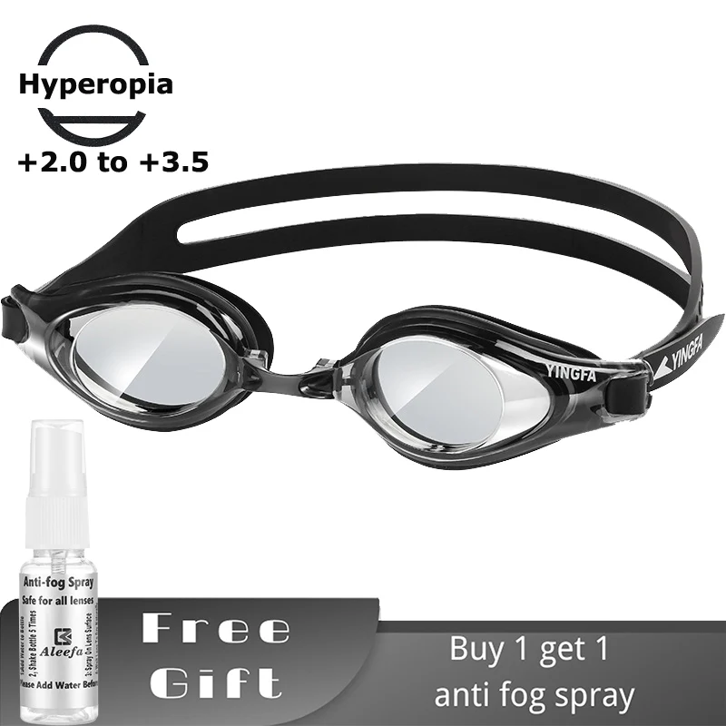 Lunettes de natation presbyte +2.0 à +3.5 - Hyperopie lecture anti-buée - Homme femme adulte