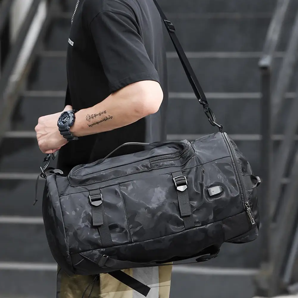 

Basketball Sports Super Capacity Travel Backpack Waterproof Charging Bag Athletic Gym Casual Hiking Bag Climbing USB Should S4O3