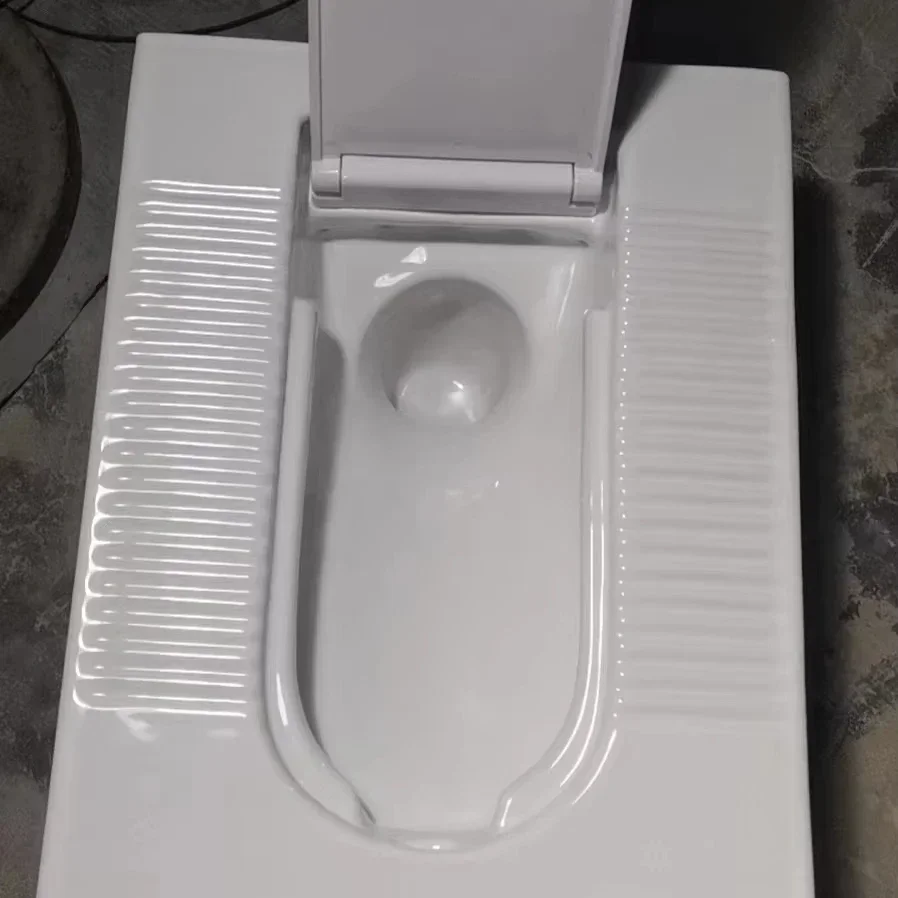 Squat Toilet Bathroom Toilet Anti-odor Household Rock Stone Commercial Squatting Pan 5