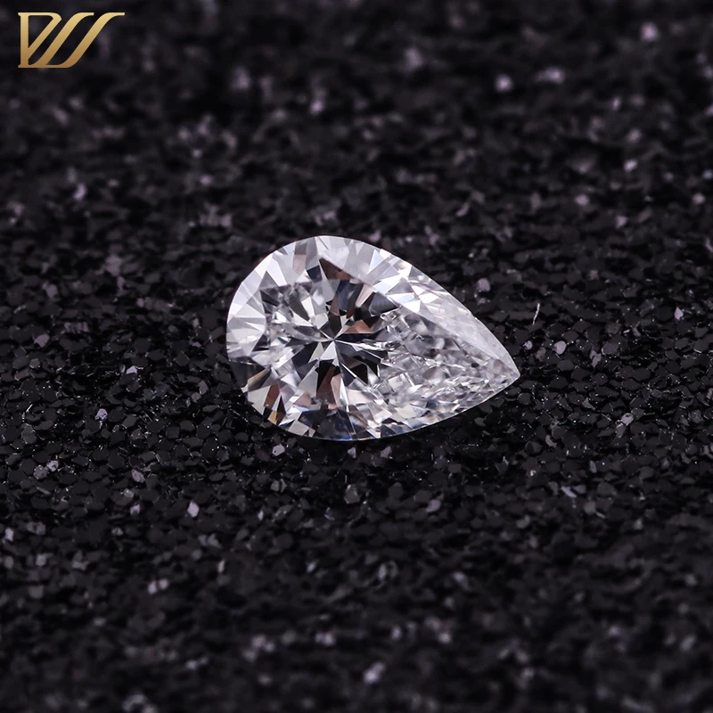 Provence 1/1.5/2/3ct lab grown diamond loose pear shaped F color VS lab grown CVD diamond with IGI certificate