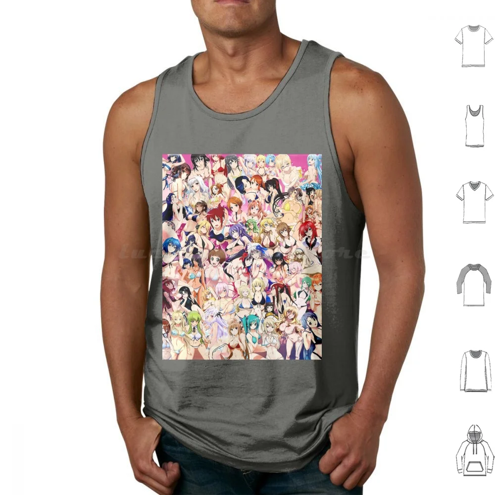 Face Style Hentai Tank Tops Vest Sleeveless Hentaii Sexy Kawaii Hentai Asia  Japanese Cartoon Tumblr Xxx Comic Manga Girl - AliExpress