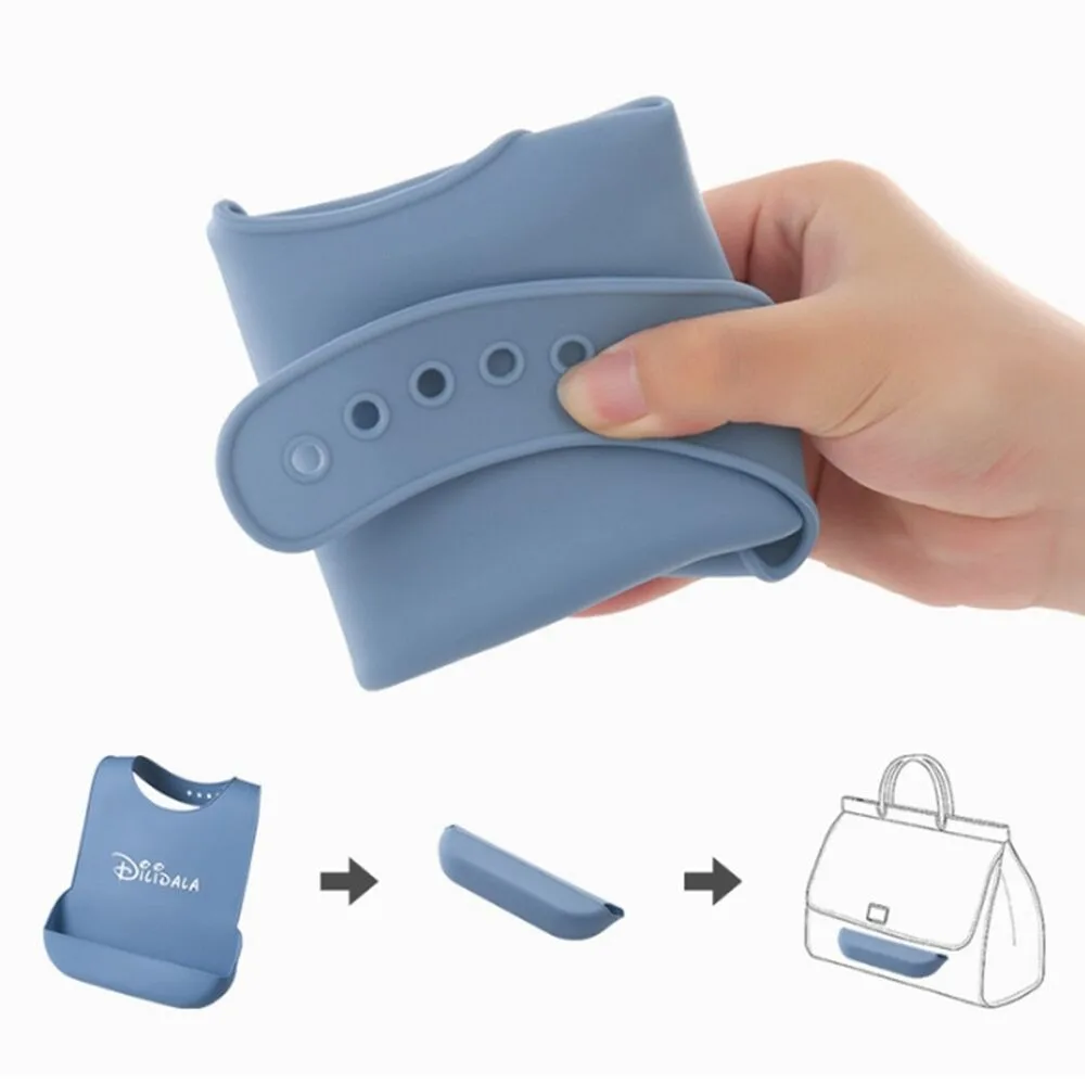 Waterproof Silicone Anti-oil Adults Patients Feeding Adult Bib Adults Bibs Eating Protector