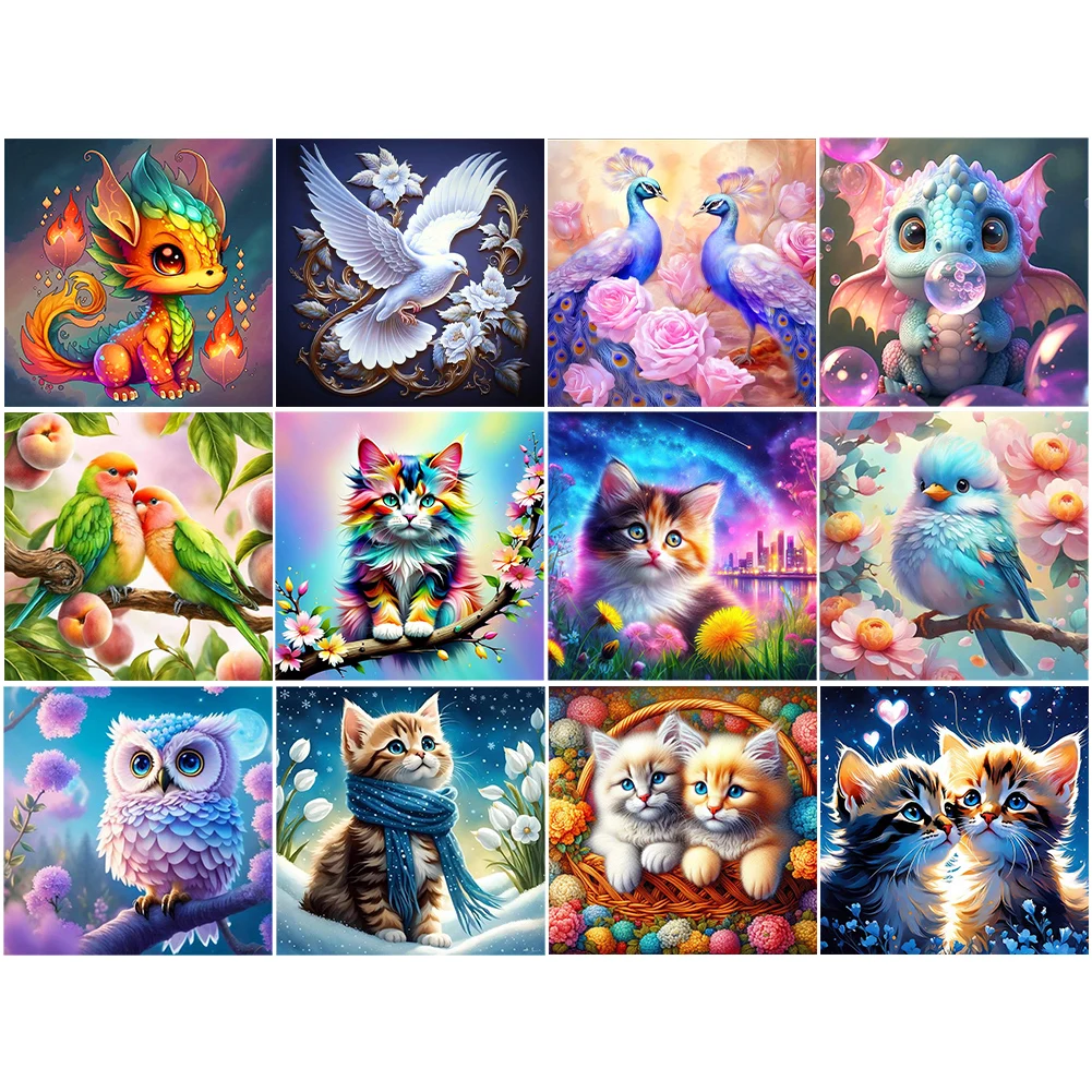 30*30CM 5D DIY Full Round Drill Diamond Painting Kit Home Decoration Art Craft Mosaic Painting