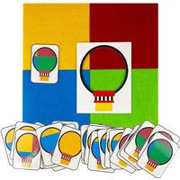 Montessori Material Felt Toys Balloon Children Logical Thinking Color Matching Games Educational Learning Toys Teaching Aids 1