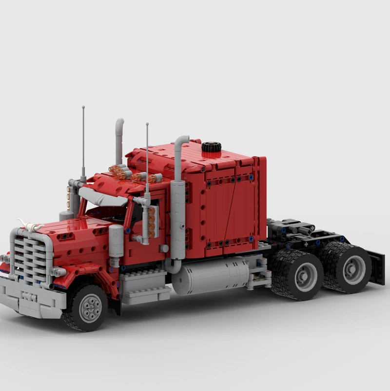 

Brand New MOC Model Truck Trailer Tower Head Tractor Building Blocks Hi-Tech Car DIY Assembly Educational KidsToys Birthday Gift