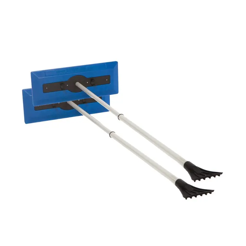 

Original 2-in-1 Telescoping Snow Broom + Ice Scraper, 18-inch, 2-Pack, Blue